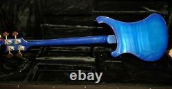 Custom Blue Burst 4 String Bass Guitar