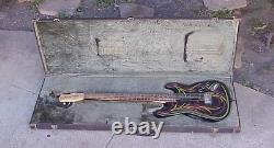 Custom Built, Short Scale, Pin Striped 6-String Bass or Baritone Guitar/