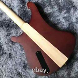 Custom Electric Bass Guitar Neck Through Body Gold Hardware Professional Quality