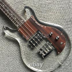 Custom Finish 4 Strings Electric Bass Guitar Acrylic Body Dan Armstrong