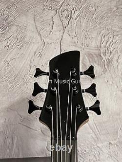 Custom Finish Electric Bass Guitar 6 Strings Ash Body Rosewood Fretboard