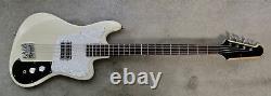 Custom Gildaxe retro-style electric 4-string bass guitar with HSC