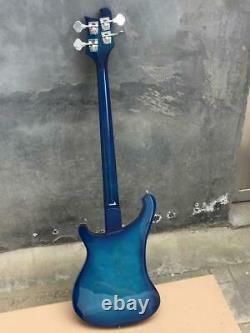 Custom RICken blue 4 Strings cherry 4003 Electric Bass Guitar Chinese eddition