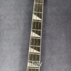 Custom black 4-string bass electric guitar rosewood fingerboard maple neck