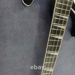 Custom black 4-string bass electric guitar rosewood fingerboard maple neck