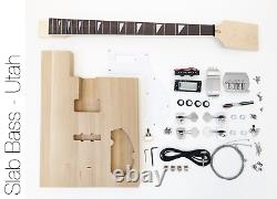 DIY Electric Bass Guitar Kit Utah Slab Advanced Bass Guitar Kit