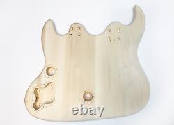 DIY Electric Guitar Kit Double Neck Guitar and Bass