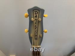 Danelectro'58 Longhorn Bass Reissue 1998 1999 Aqua Burst