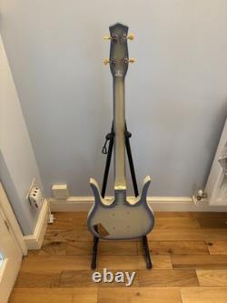 Danelectro'58 Longhorn Bass Reissue 1998 1999 Aqua Burst