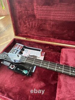 Danelectro DC59 Bass Guitar Black Short Scale with Case Excellent Condition