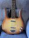 Danelectro Longhorn 4-string Bass Guitar In Brown Burst Used