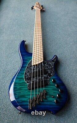 Dingwall Combustion 5-String Bass Guitar, Quilted Maple Top, Mint Condition