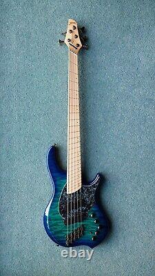 Dingwall Combustion 5-String Bass Guitar, Quilted Maple Top, Mint Condition