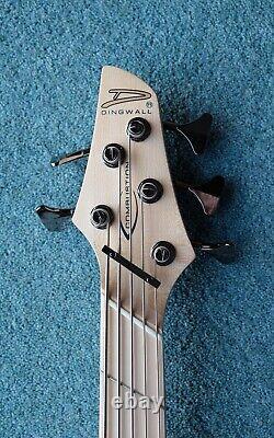 Dingwall Combustion 5-String Bass Guitar, Quilted Maple Top, Mint Condition