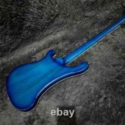 Discount Store Electric Guitar Bass Guitar Transparent Blue Basswood 4 Strings