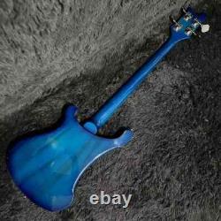 Discount Store Electric Guitar Bass Guitar Transparent Blue Basswood 4 Strings