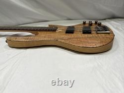 ESP LTD B-204SM Spalted Maple Bass Guitar Natural Satin With Hard Case