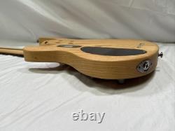 ESP LTD B-204SM Spalted Maple Bass Guitar Natural Satin With Hard Case