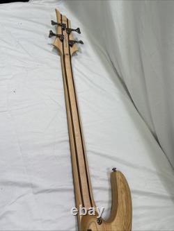 ESP LTD B-204SM Spalted Maple Bass Guitar Natural Satin With Hard Case