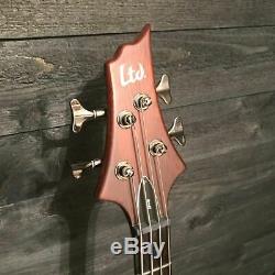 ESP LTD D-4 4 String Natural Electric Bass Guitar