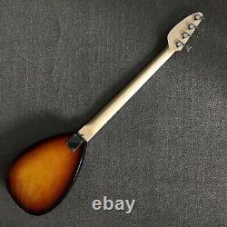 Electric Bass Guitar 4 String Sunburst Flame Maple Top Rosewood Fretboard