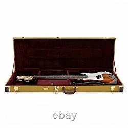 Electric Bass Guitar Case by Gear4music Tweed