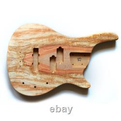 Electric Bass Guitar DIY Kit Coban Guitars SE901 Ash Body Spalted Maple