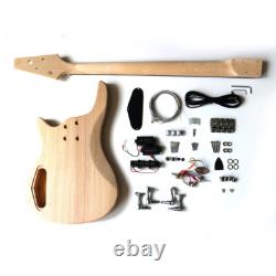 Electric Bass Guitar DIY Kit Coban Guitars SE901 Ash Body Spalted Maple