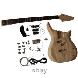 Electric Bass Guitar DIY Kit Coban Guitars SE901 Ash Body Spalted Maple