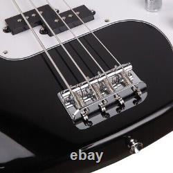Electric Bass Guitar Full Set with 20W Amp Speaker & Bag & Strap & Wrench Tool Kit