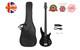 Electric Bass Guitar, Gib Full Size 4 String Black, Adjustable Electric Acoustic