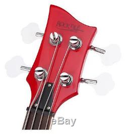 Electric Bass Guitar Humbucker Pickups Longscale 20 Frets 4 Strings Red Sunburst