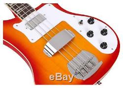 Electric Bass Guitar Humbucker Pickups Longscale 20 Frets 4 Strings Red Sunburst