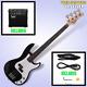 Electric Bass Guitar Kit With Bass Amp Bass Bag Guitar Strap Amp Wire Plectrum