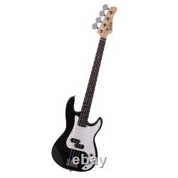 Electric Bass Guitar Kit with Amplifier Carry Case Strap Cord Plectrum NEW