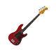 Electric Bass Guitar Pb Style Double Cutaway In Red With Gig Bag By Sx