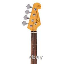 Electric Bass Guitar PB Style Double Cutaway in Sunburst with Gig Bag by SX