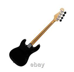 Electric Bass Guitar PB Style Double cutaway in Black with Gig Bag by SX
