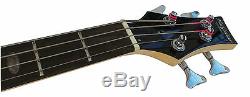 Electric Bass Guitar full size Pack gig bag strap picks hasguitar New Best Base