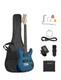 Electric Bass Guitar With 20w Amp Gst Stylish H-h Pickup Tiger Stripe Guitar Bag