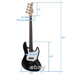 Electric G Jazz Bass Guitar, Cord Wrench Tool for beginners bass musicians