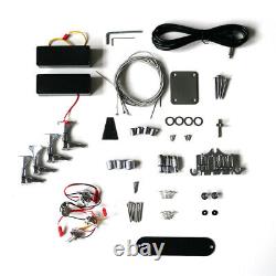 Electric Guitar DIY Kit EXP Bass Bolt on Neck Mahogany Body Chrome Hardware