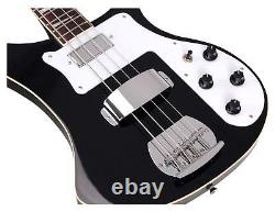 Electric Rock Bass Guitar Humbucker Pickups 20 Frets 4 Strings Black Finish