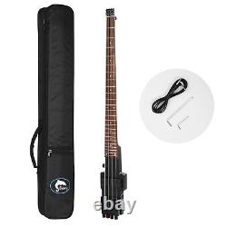 Electric Travel Headless Bass WithGig Bag Black Color The Worlds Lightest Bass