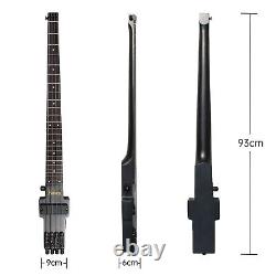 Electric Travel Headless Bass WithGig Bag Black Color The Worlds Lightest Bass