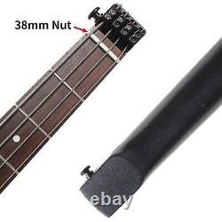 Electric Travel Headless Bass WithGig Bag Black Color The Worlds Lightest Bass