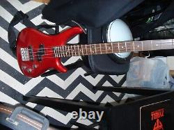 Electric bass guitar and amp