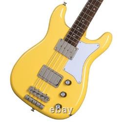 Epiphone Newport Bass Sunset Yellow electric bass guitar with gig bag