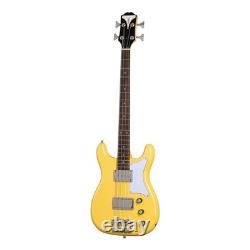 Epiphone Newport Bass Sunset Yellow electric bass guitar with gig bag