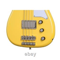 Epiphone Newport Bass Sunset Yellow electric bass guitar with gig bag